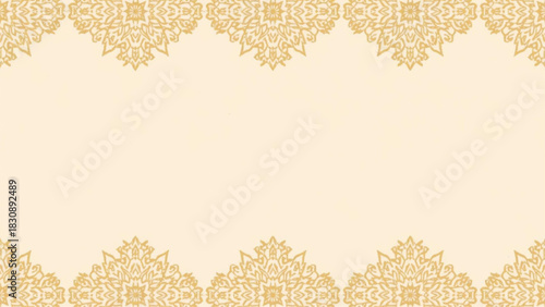 golden frame with golden ornament