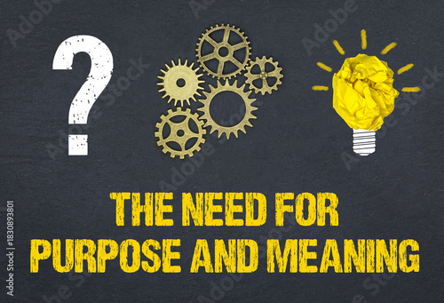 The need for purpose and meaning	
