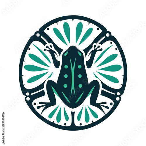 Frog Icon Vector Illustration Teal and Dark Green Vector Icon Set of Various Transportation Vehicles