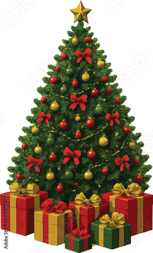 Christmas Tree with Presents