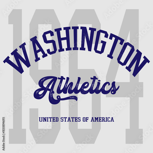 Retro typography university united states state vintage slogan print, 
highlighted grunge texture for graphic t-shirt or sweatshirt hoodie - Vector