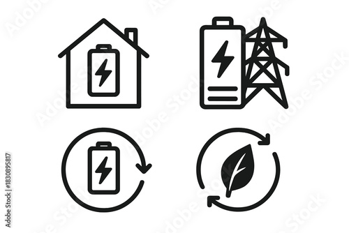 Energy management, power distribution, battery technology, and environmental sustainability concepts