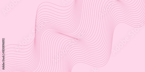 pink lines background wave curves with smooth gradient abstract good simple art nice illustrations