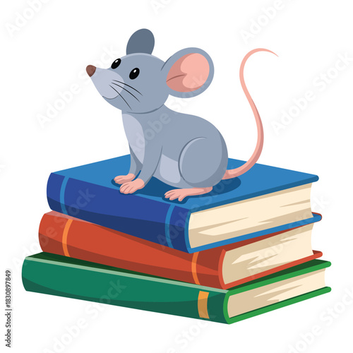 mouse and books
