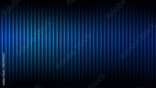 Abstract vertical blue light streaks and stripes background