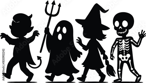 vector illustration of a witch with a broom