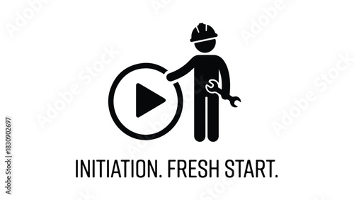 Initiation of a new project with a fresh start for construction.