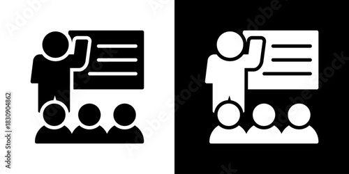 Training Icon Vector Illustration. Flat Style Design Created For Creative Flexibility In Light And Dark Versions. 