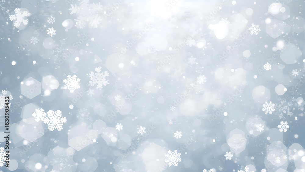 Fototapeta premium Snowflake Pattern Overlay