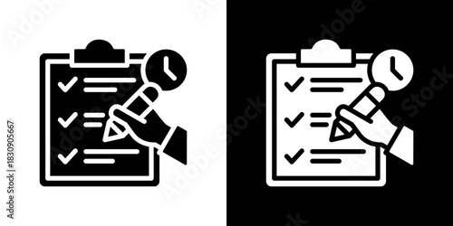 Plan Icon Vector Illustration. Flat Style Design Created For Creative Flexibility In Light And Dark Versions. 