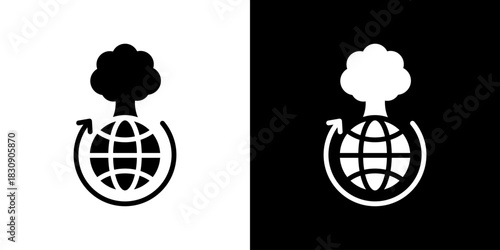 Sustainability Icon Vector Illustration. Flat Style Design Created For Creative Flexibility In Light And Dark Versions. 