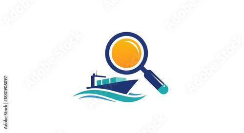 Detailed Magnifying Glass Search Icon Illustration for Business and Analysis