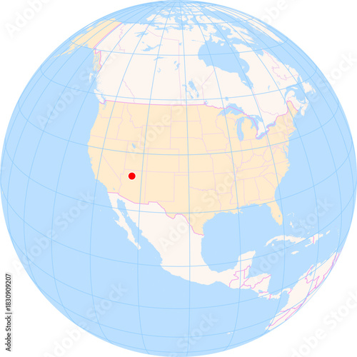 Location Map of Grand Canyon National Park Airport (Grand Canyon, Arizona, United States). IATA-code: GCN. No labels at all.