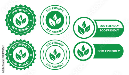 Set of eco friendly icons. Ecologic food stamps. Organic natural food labels. eco friendly logo, label, sign, badge, symbol, banner, line, flat vector, isolated illustration.