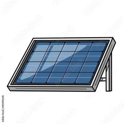 Solar panel module for renewable energy production, clean power and sustainability technology