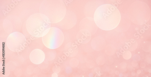 Iridescent prism light background with sparkling bokeh and soft pastel highlights