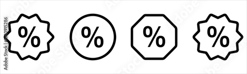 Unlock amazing discounts with these stylish percentage symbols, perfect for marketing materials and promotional campaigns to drive sales and increase revenue.