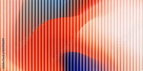 Colorful gradient background with ripple effect in blue, yellow, pink, and purple creates an aesthetic backdrop