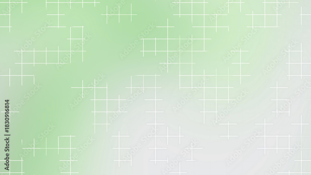 Naklejka premium Soft Green and White Grid Pattern Background with Subtle Gradient