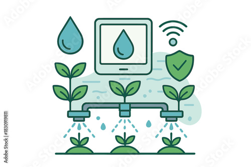 Smart farming automated irrigation system with wireless control and security monitoring