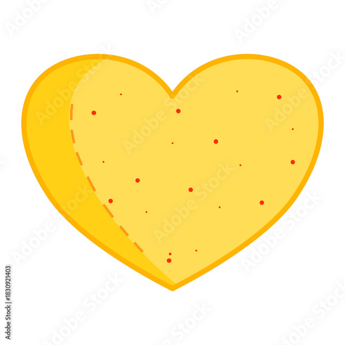 Heart Shaped Cracker Illustration