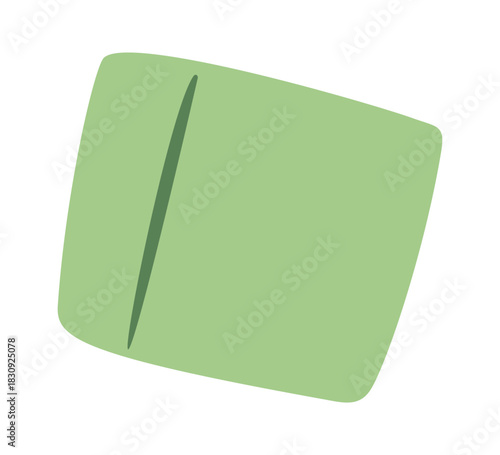 Green block soft cube toy