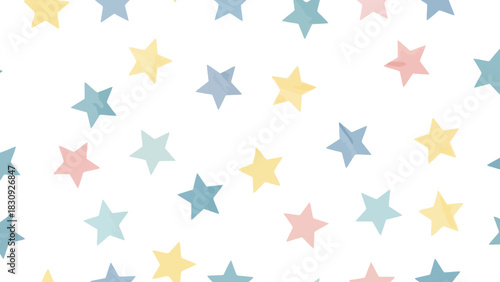 Watercolor Star Pattern A Pastel Design for Backgrounds and Decorative Projects