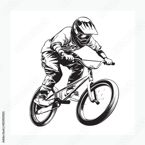 boy riding a bike