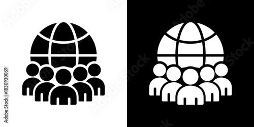 Society Icon Vector Illustration. Flat Style Design Created For Creative Flexibility In Light And Dark Versions.