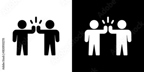 Friendship Icon Vector Illustration. Flat Style Design Created For Creative Flexibility In Light And Dark Versions.