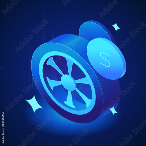 Banking icon Cash loan for a car