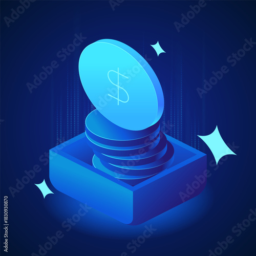 Banking icon Credit in cash. Online solution