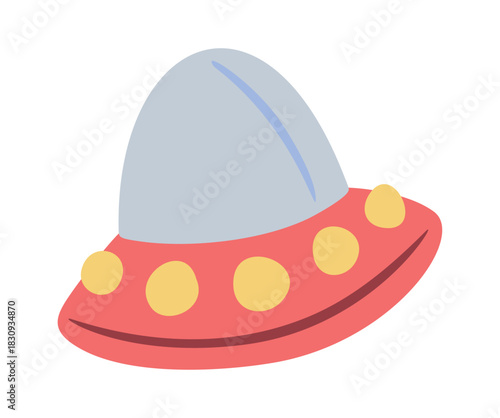 Alien UFO plate colorful toy