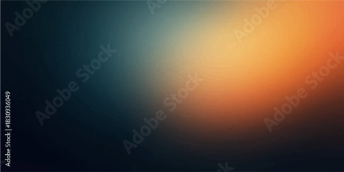 Abstract blue background with rays and bright summer sunlight glow