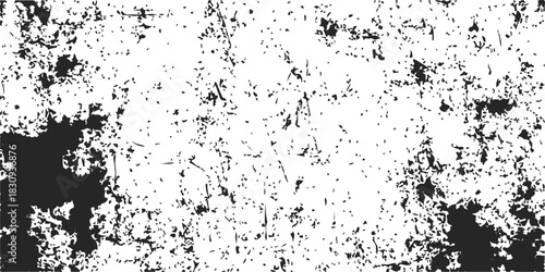 Wallpaper Mural Abstract vector grunge texture background with black paint splatter and ink drops design Torontodigital.ca