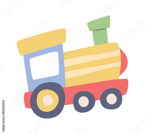 Colorful toy train kids plaything