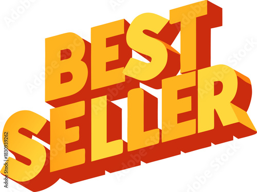3d best seller promotion editable text effect  template colorful vector