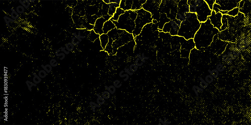 Thunderbolt, lightning strike on black background. Logo design of energy, power, charging. Modern flat style vector illustration.