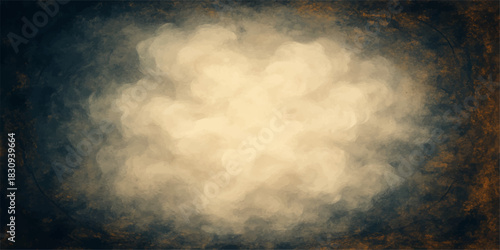 Dark grunge paper texture with a dramatic stormy sky and clouds