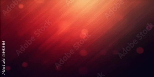 Abstract glowing red and orange colour texture with bokeh light flare design on a dark space background