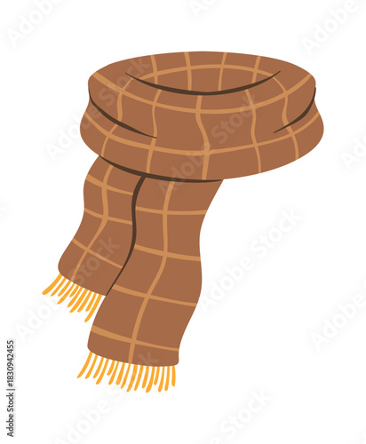 Elegant male winter scarf accessory