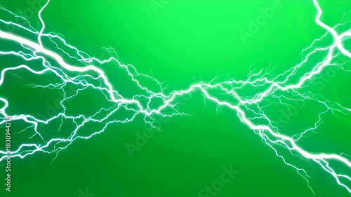 Lightning power,Light effect overlay on green screen background