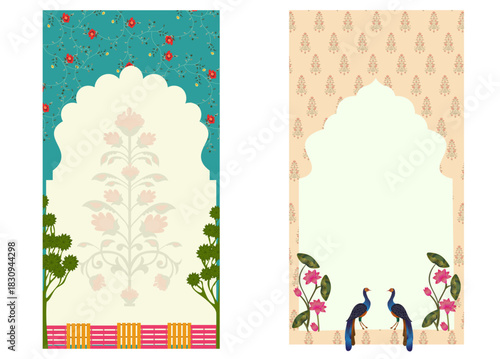 Indian Wedding Invitation set of Mehndi, Sangeet and wedding