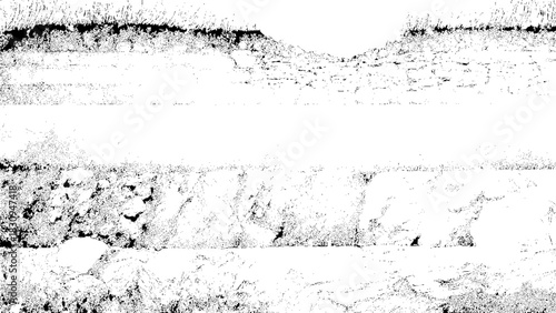 Grungy distressed texture overlay with scratched and aged surface pattern Vector, illustration