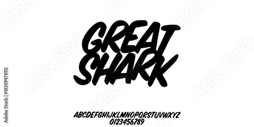 Elegant Font. Groovy Font. Graffiti Font. Creative Hand Drawn Uppercase. Street Art Classic Lettering Fashion Designs Typography modern serif decorative vintage concept vector illustration. Energy