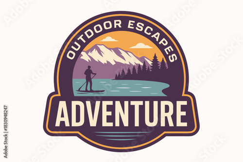 Inspiring outdoor escapes logo design for travel and adventure brands, perfect for tourism companies and nature enthusiasts