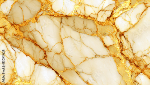 Luxurious white marble texture with elegant golden veins pattern background image. Vector, illustration