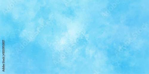 Abstract blue texture background with vintage paper pattern and grunge clouds