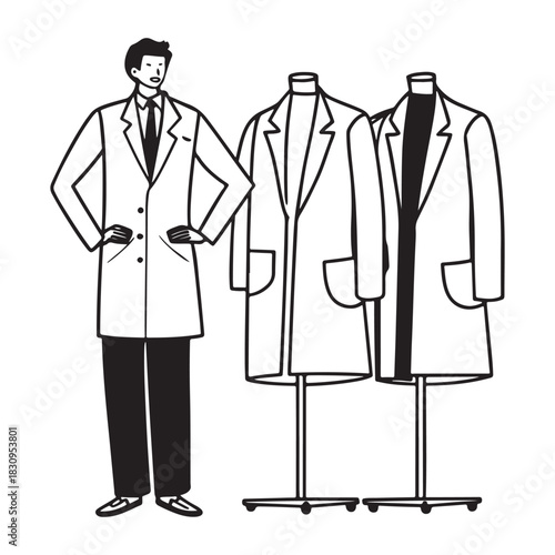Scientist and Lab Coats Display