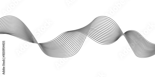 3d render of a blue spiral staircase featuring a wavy motion design with gradient line patterns and light particle textures on a curved business concept background